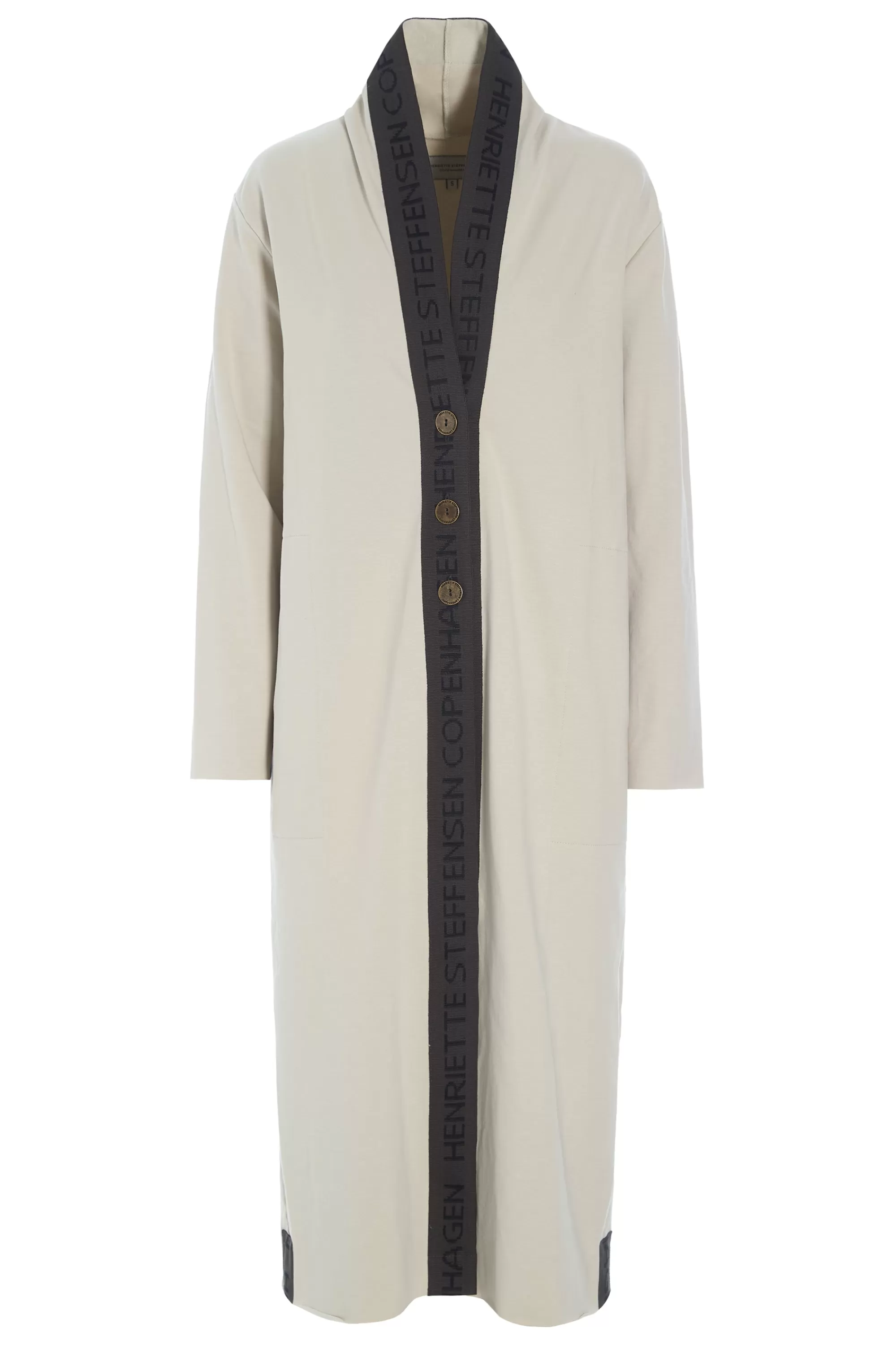 Henriette Steffensen Copenhagen LANGER CARDIGAN MIT MESSINGKNÖPFEN | 77003 KIT Best Sale