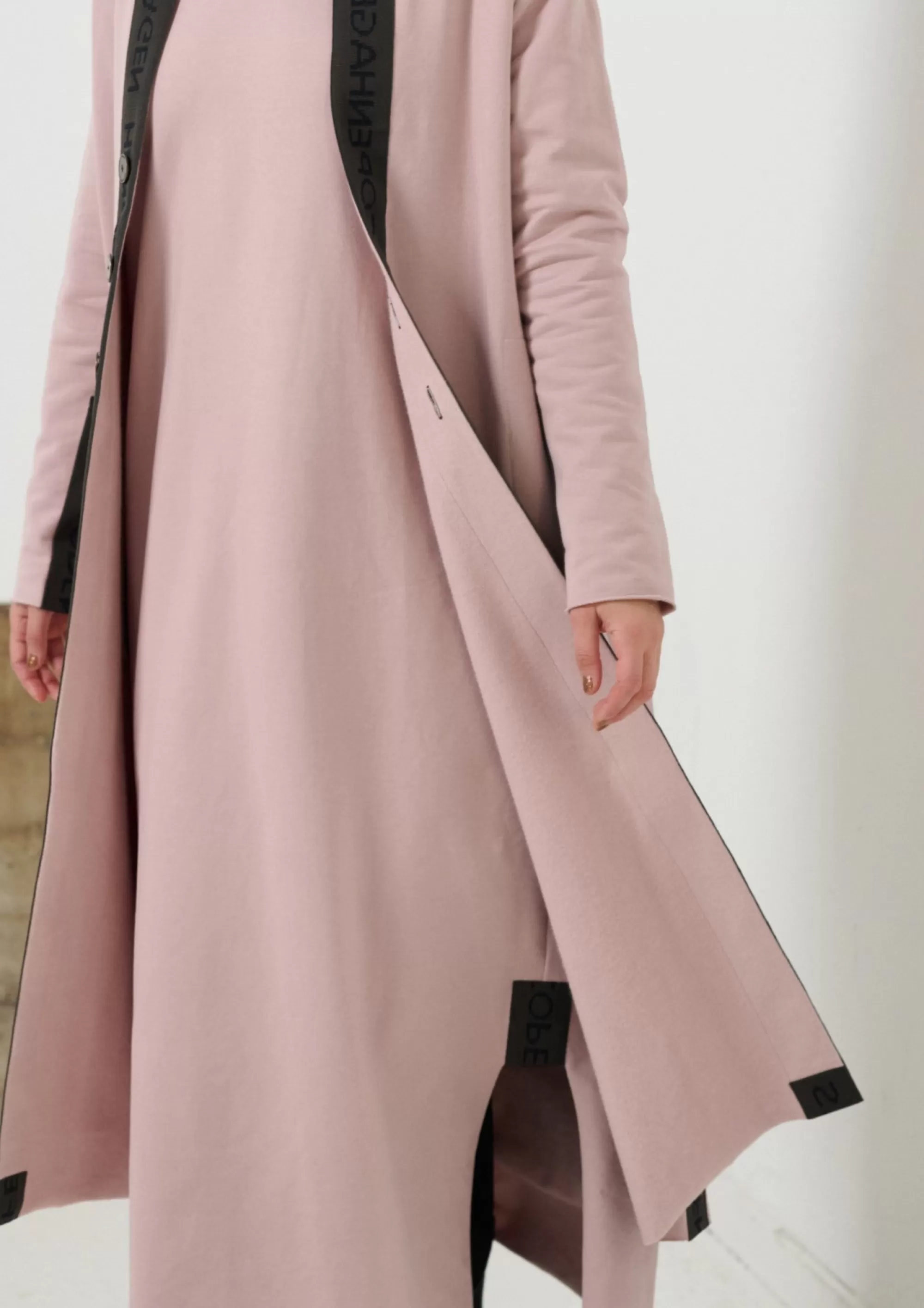 Henriette Steffensen Copenhagen LANGER CARDIGAN MIT MESSINGKNÖPFEN | 77003 NUDE Cheap