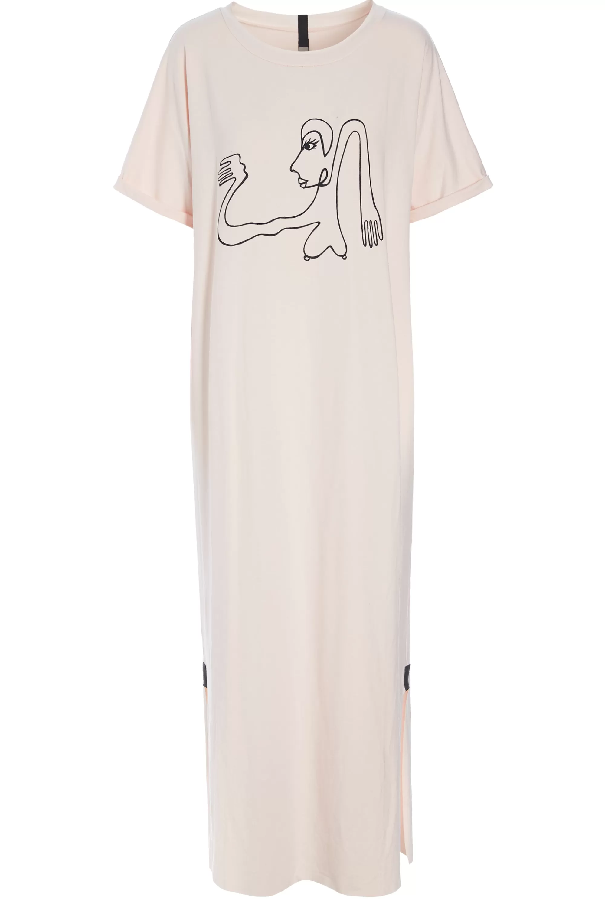 Henriette Steffensen Copenhagen LANGES KLEID M/DRUCKEN | 98038 SOFT ROSE Sale