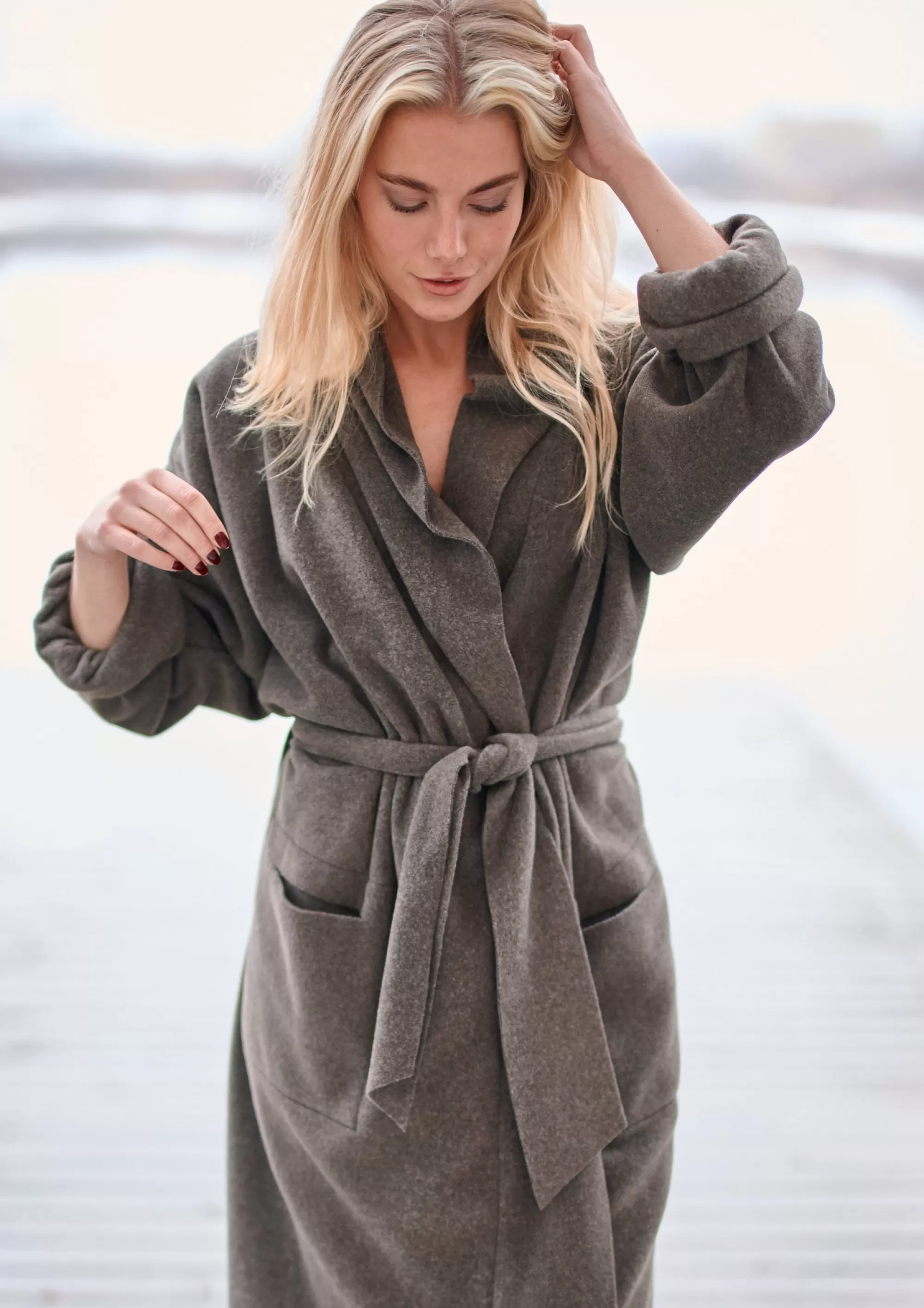 Henriette Steffensen Copenhagen MORGENMANTEL FRAUEN MINI | 7128 MINI BARK Sale
