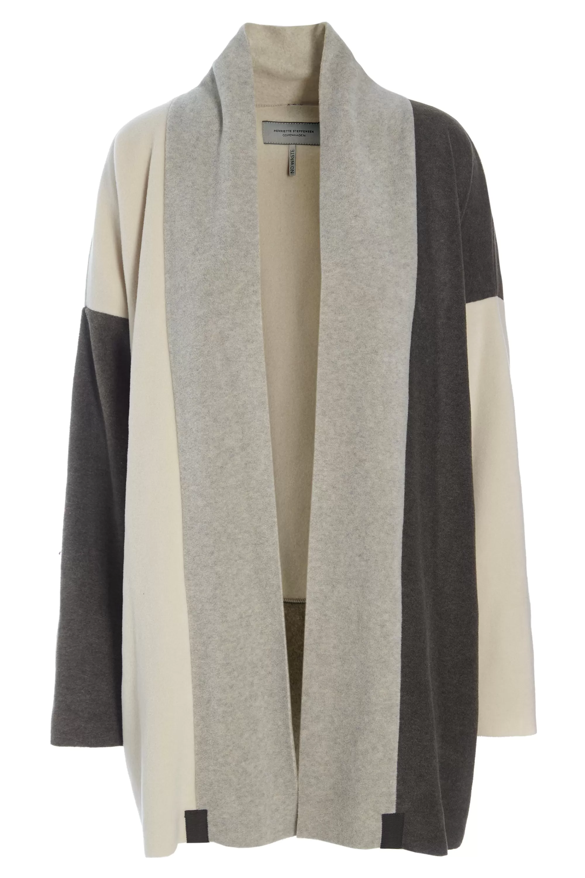 Henriette Steffensen Copenhagen NO WASTE CARDIGAN | 7175 BARK/KIT/SAND Clearance