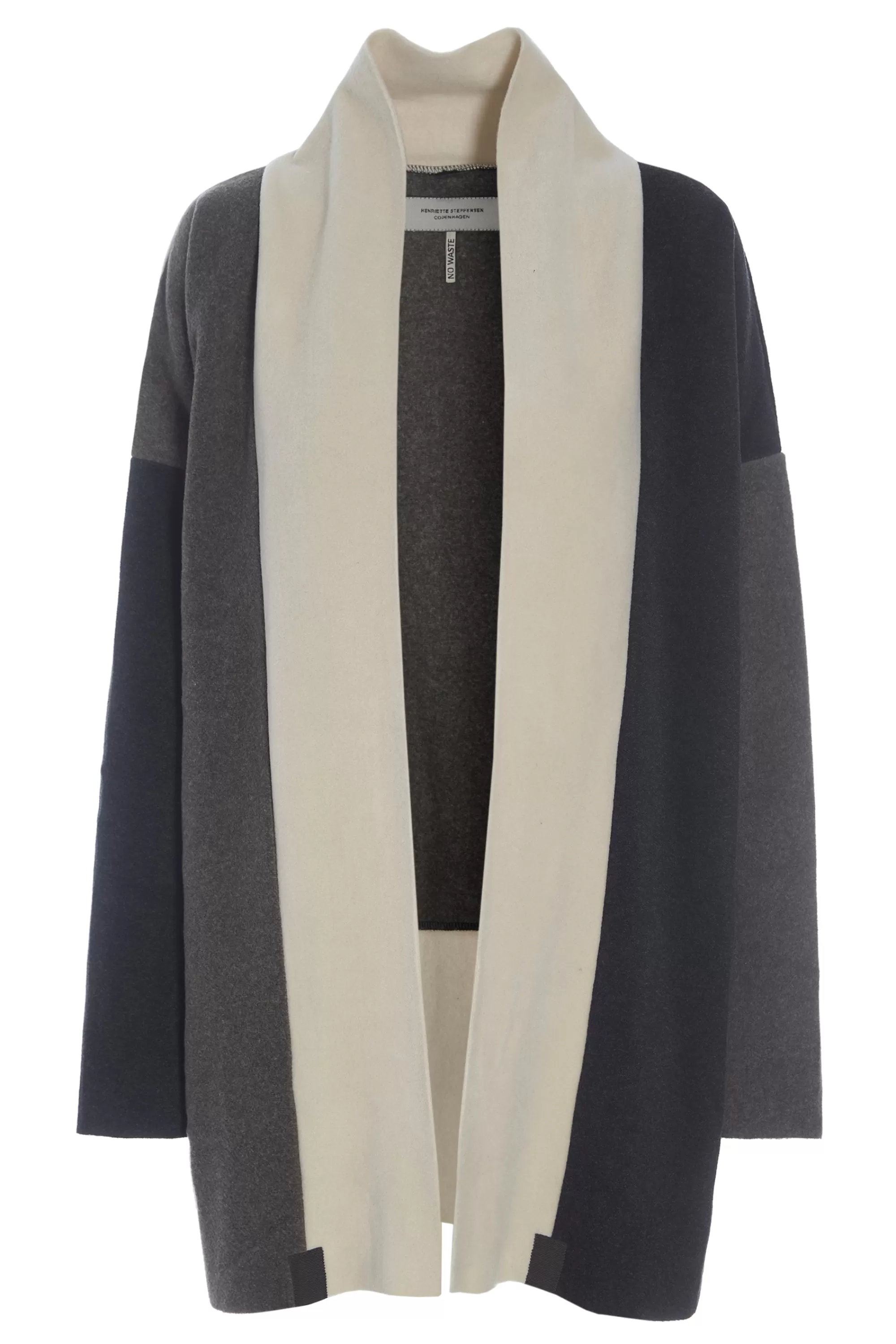 Henriette Steffensen Copenhagen NO WASTE CARDIGAN | 7175 BARK/KIT/SOFT BLACK Flash Sale