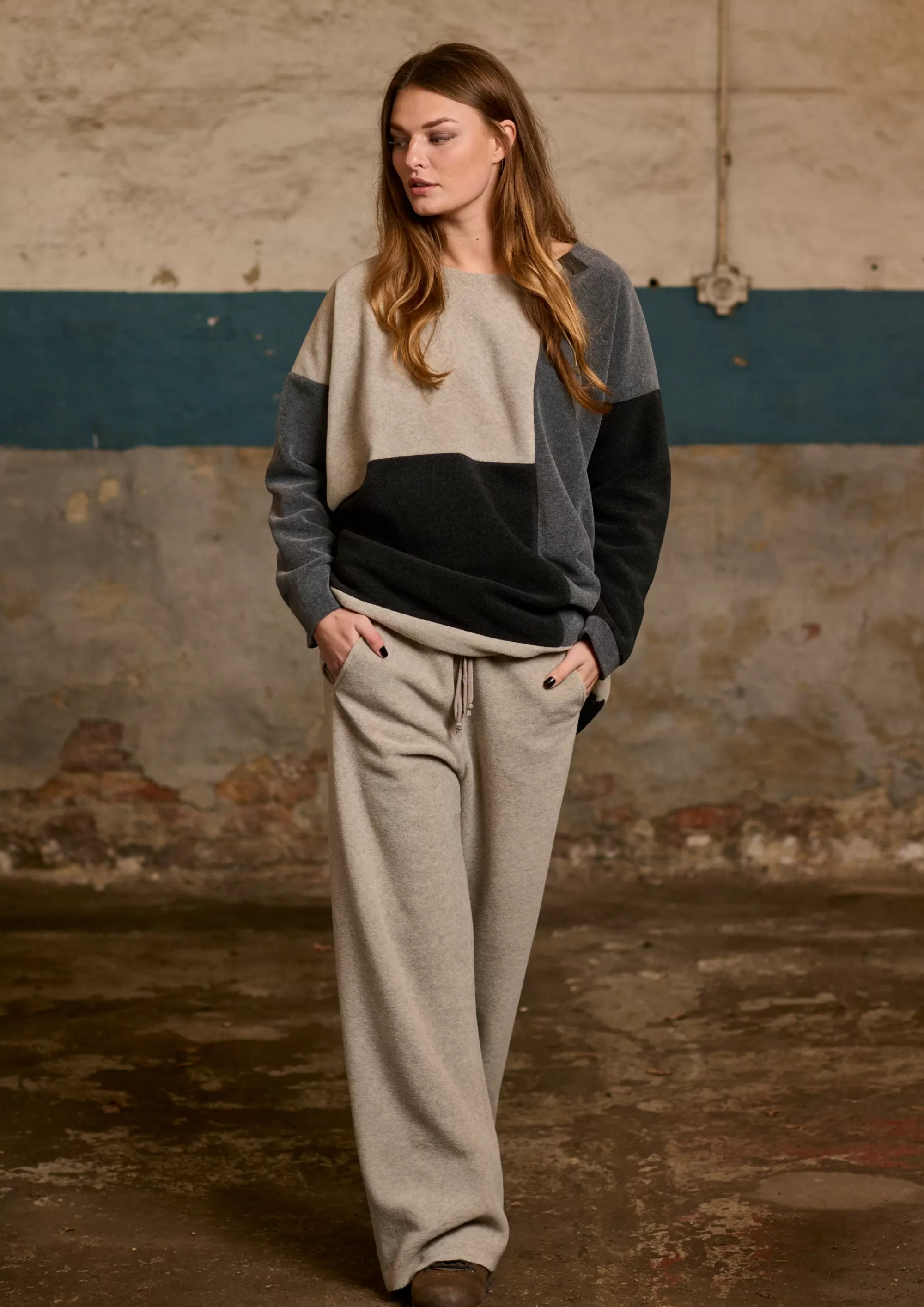 Henriette Steffensen Copenhagen NO WASTE TUNIKA | 1322 GREY/SAND/SOFT BLACK Flash Sale