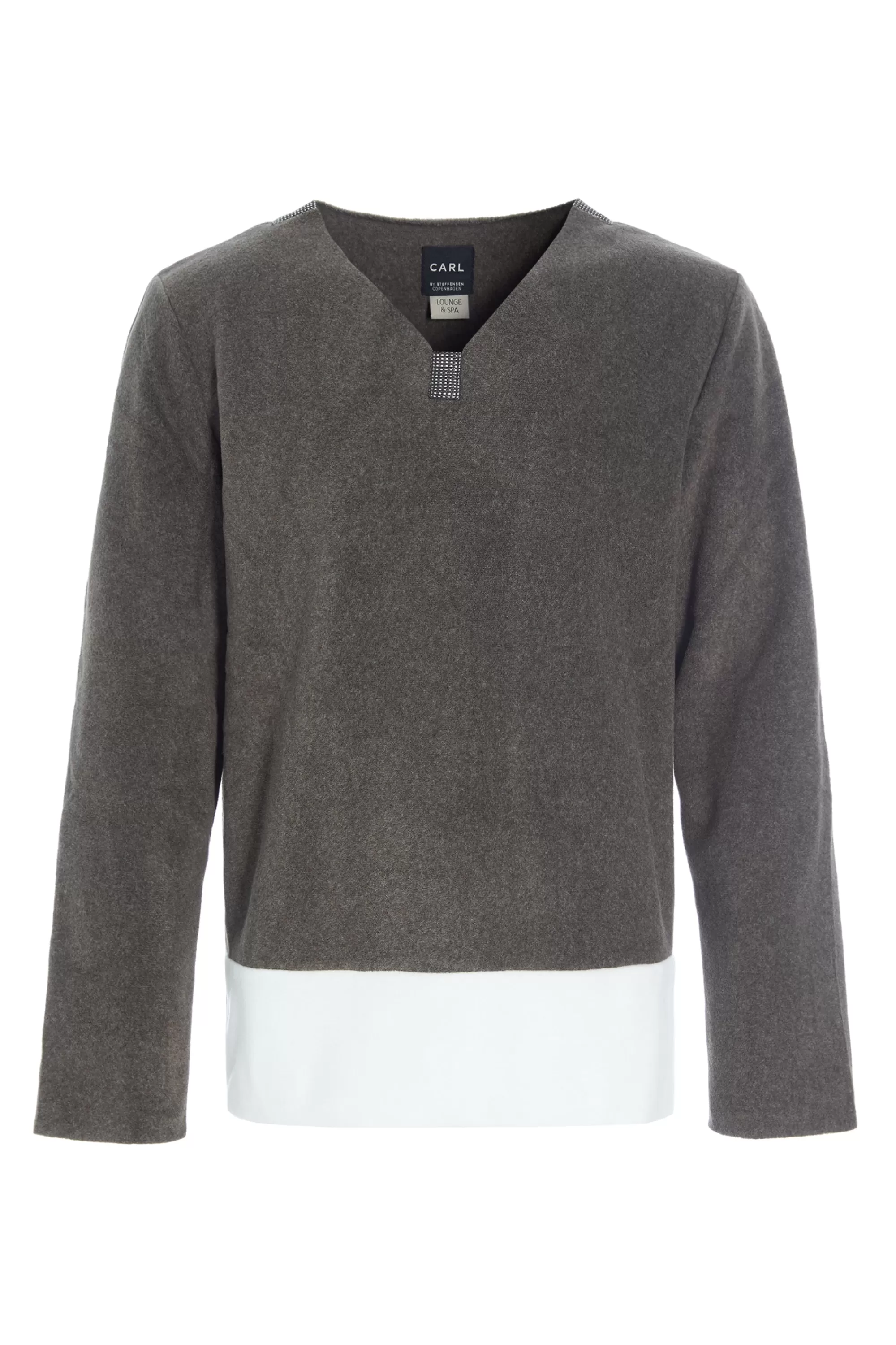 Henriette Steffensen Copenhagen ONE SIZE BLUSE MÂNNER | 1013C BARK/OFF WHITE Store
