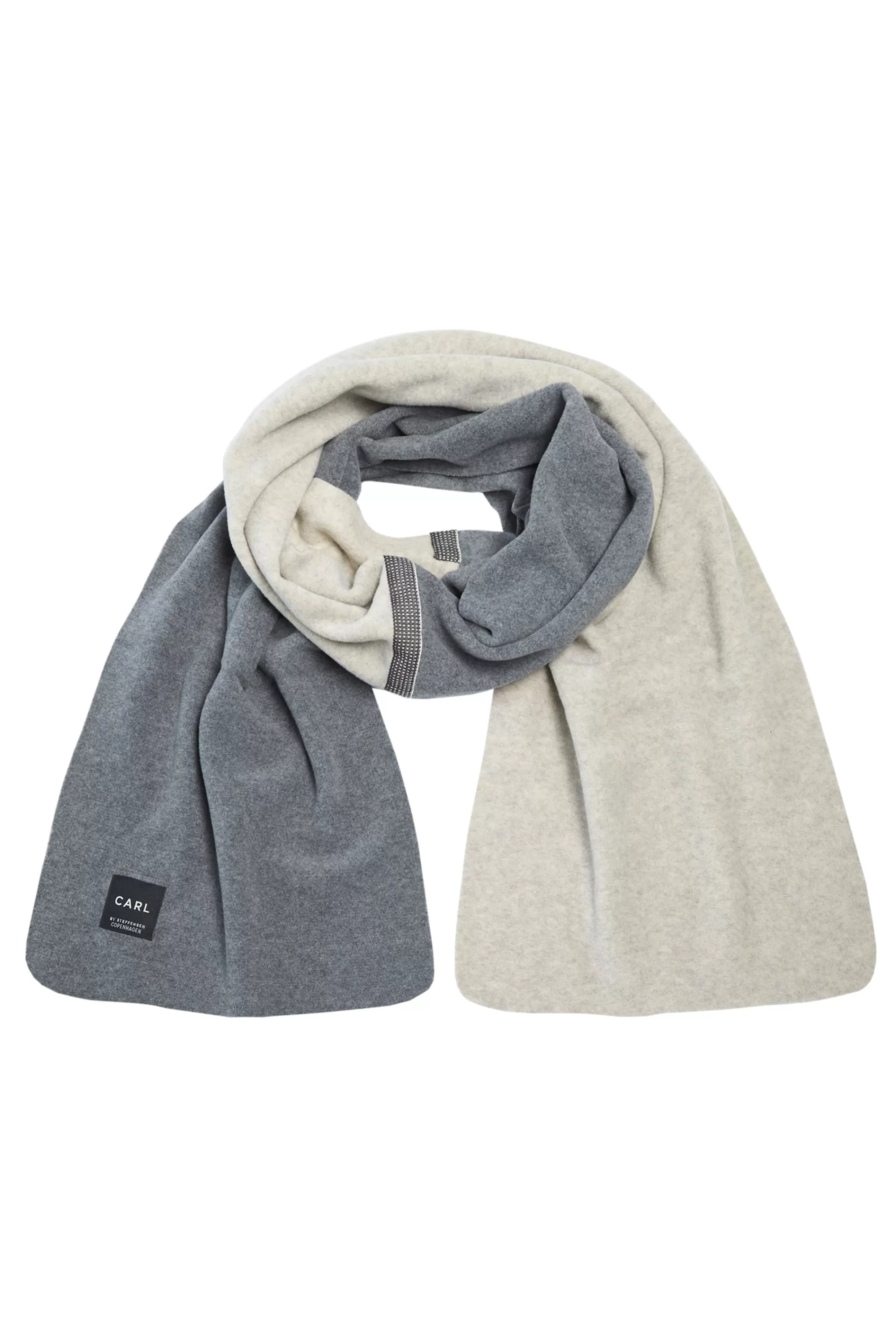Henriette Steffensen Copenhagen SCHAL AUS WEICHEM FLEECE | 1004C GREY/SAND Discount