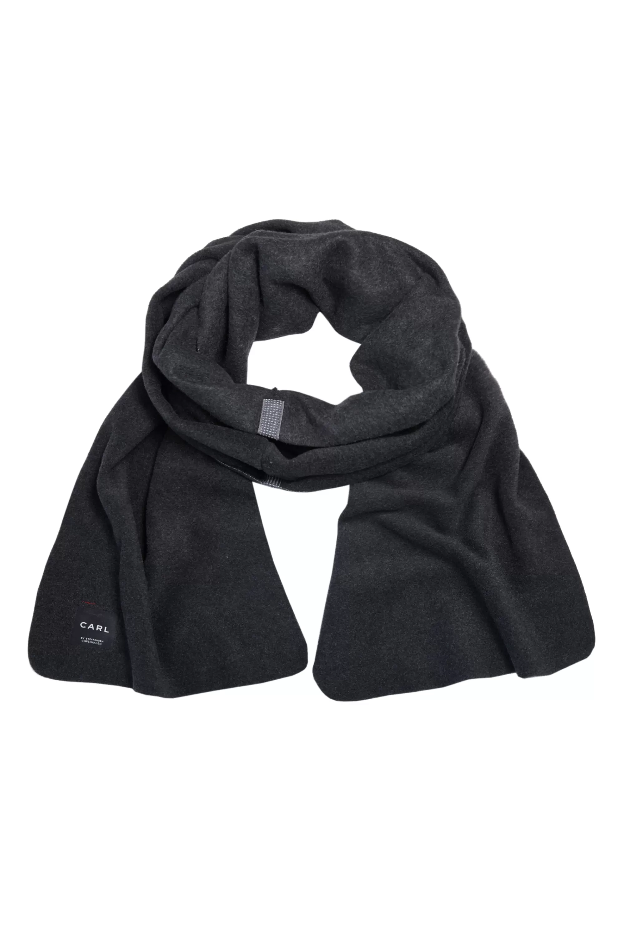 Henriette Steffensen Copenhagen SCHAL AUS WEICHEM FLEECE | 1004C SOFT BLACK Shop