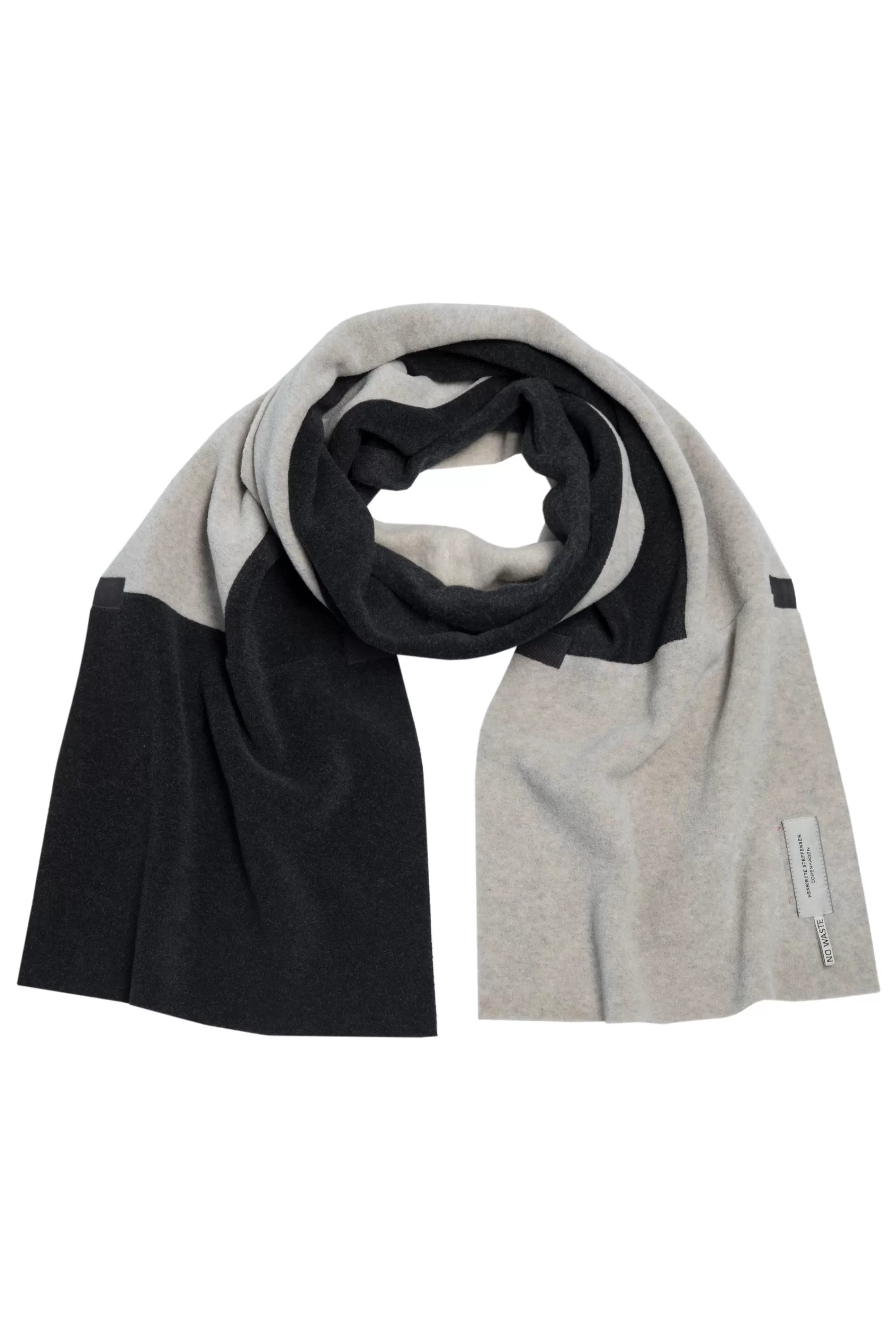 Henriette Steffensen Copenhagen SCHAL NO WASTE | 4089 SAND/SOFT BLACK Clearance