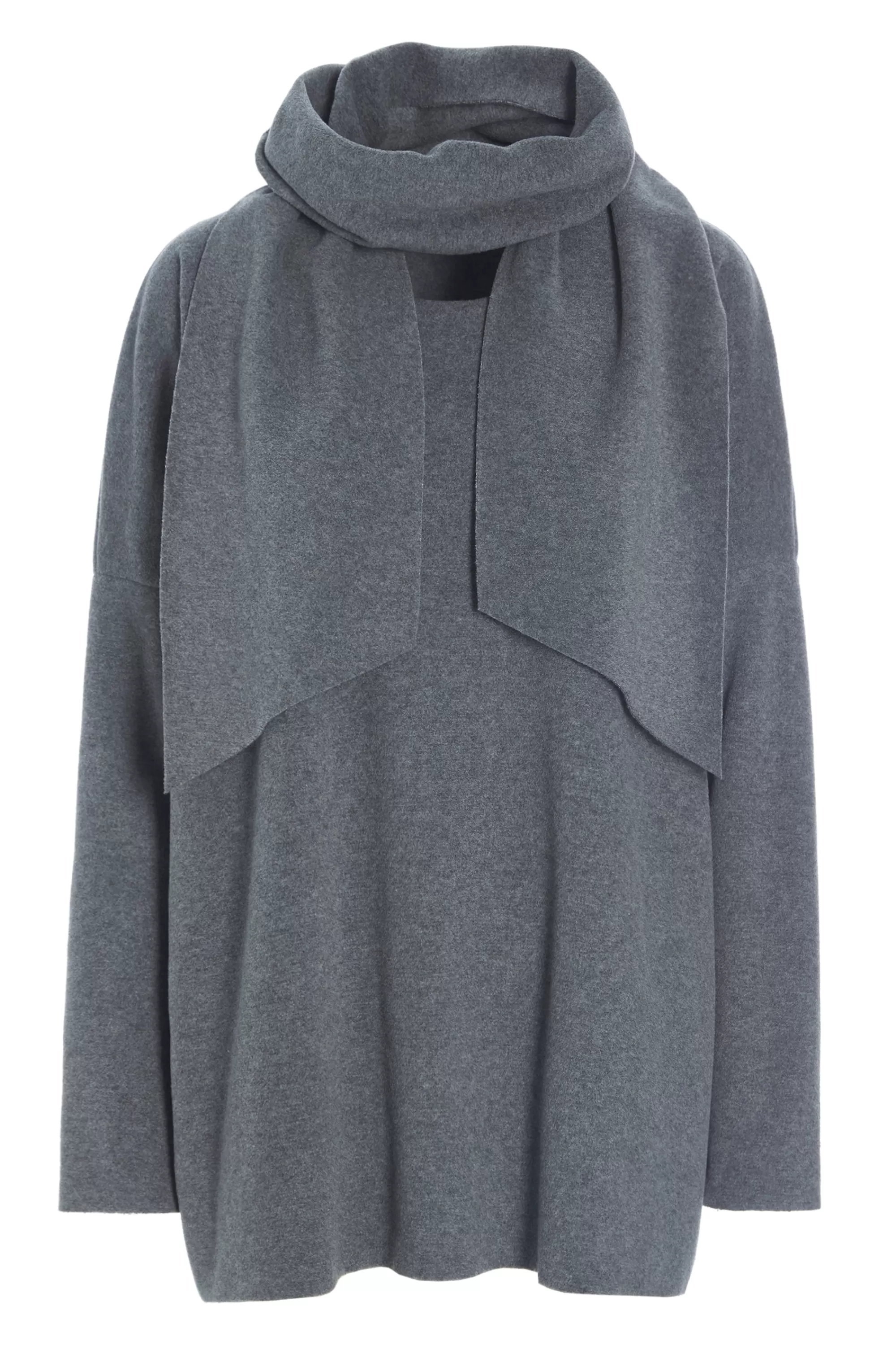 Henriette Steffensen Copenhagen SWEATER MIT SCHAL | 1338 GREY New
