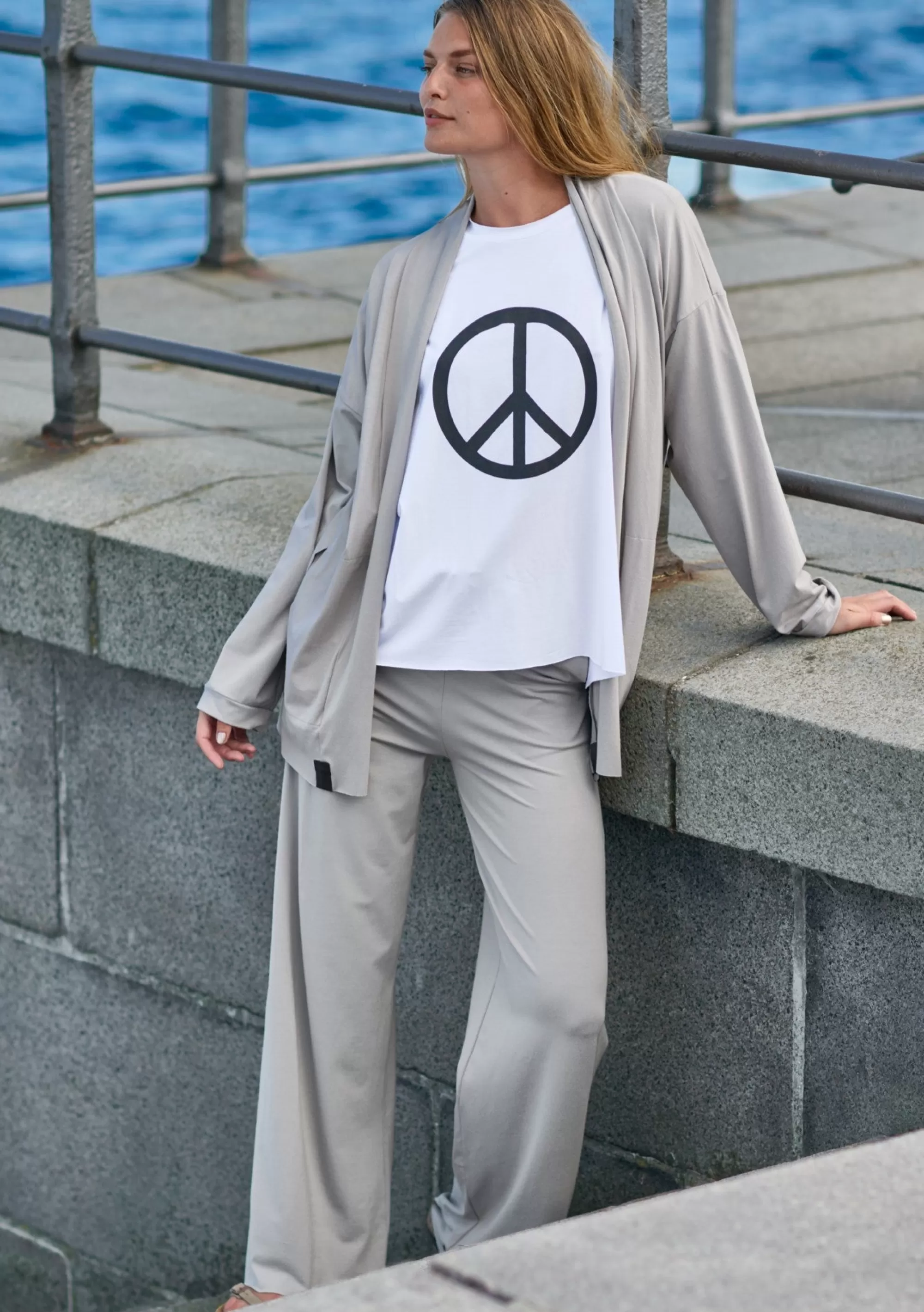 Henriette Steffensen Copenhagen TEE PEACE PRINT | 96066 WHITE Cheap