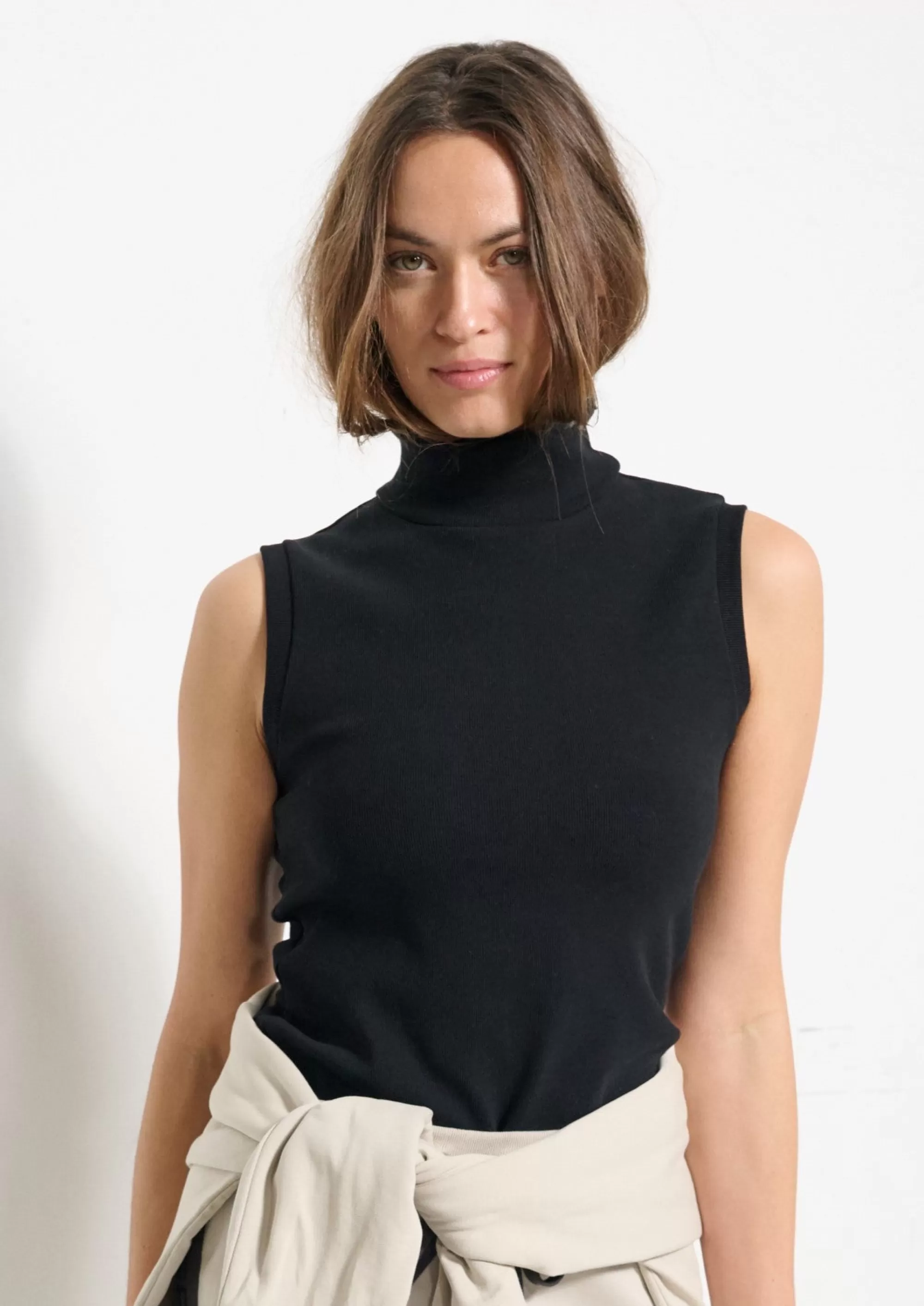Henriette Steffensen Copenhagen TOP HOCHER HALS | 71003 BLACK Store