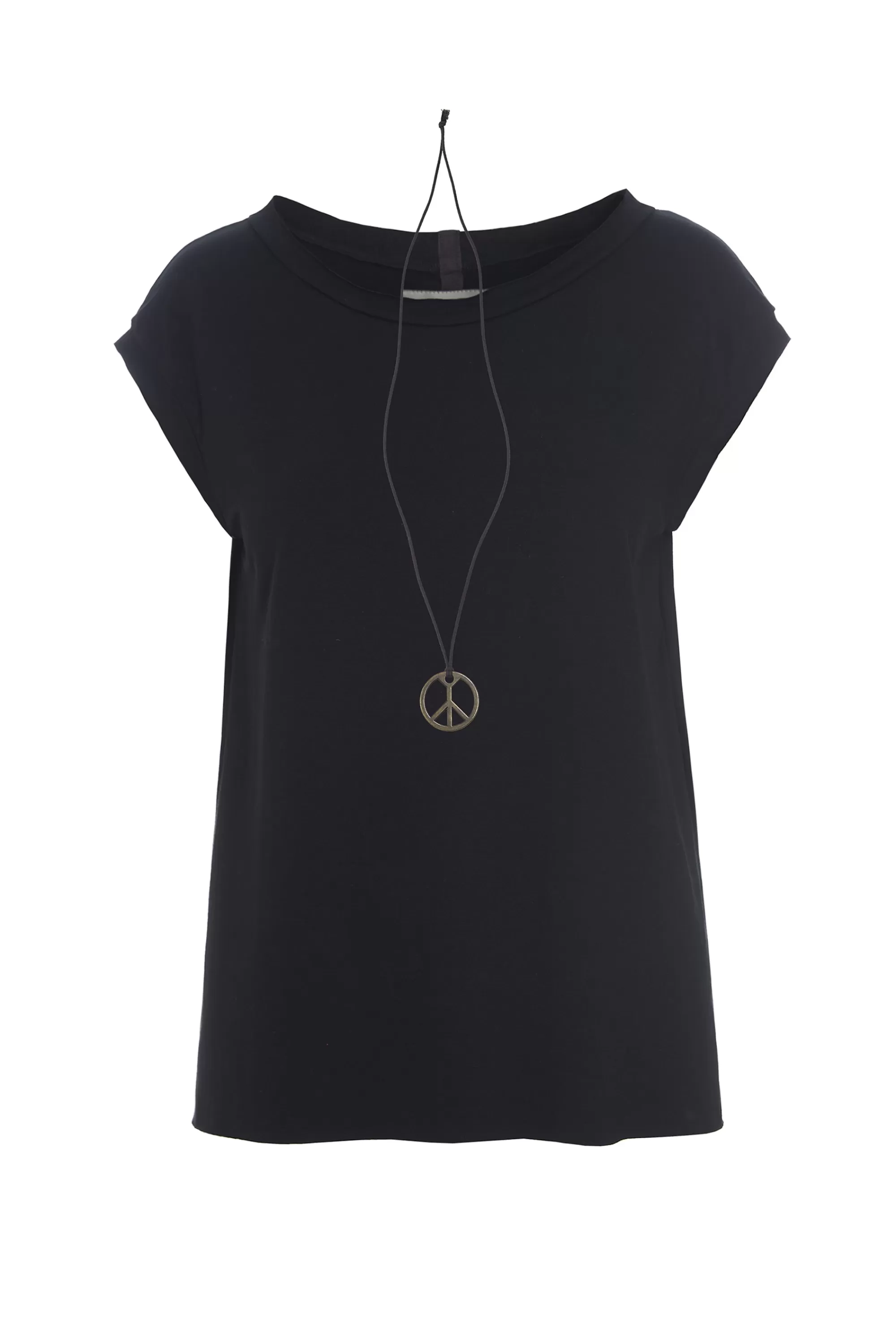 Henriette Steffensen Copenhagen TOP MIT HALSKETTE | 96080 BLACK Hot