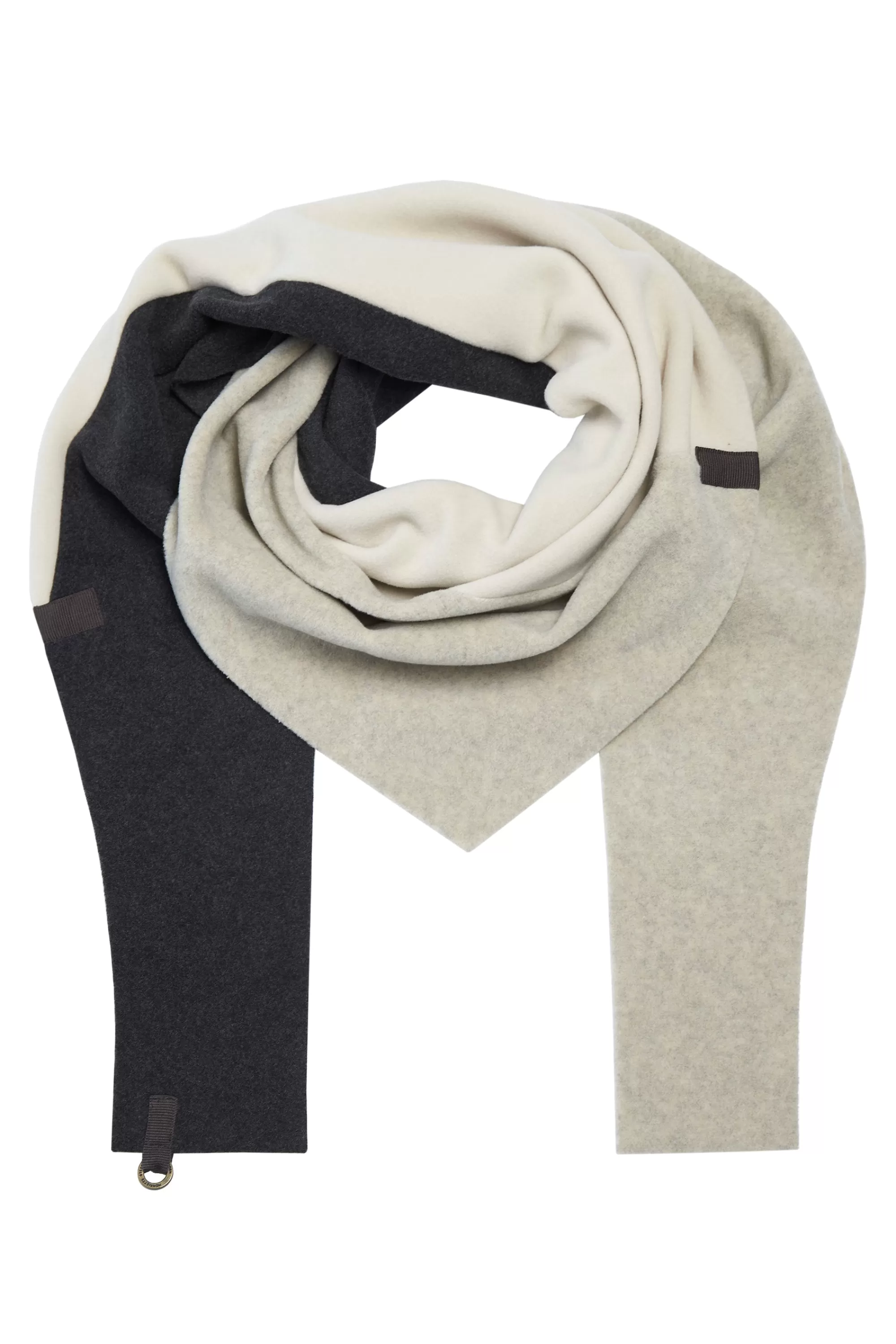 Henriette Steffensen Copenhagen TRIANGLE SCARF PATCH | 4100 SOFT BLACK/SAND/KIT Best