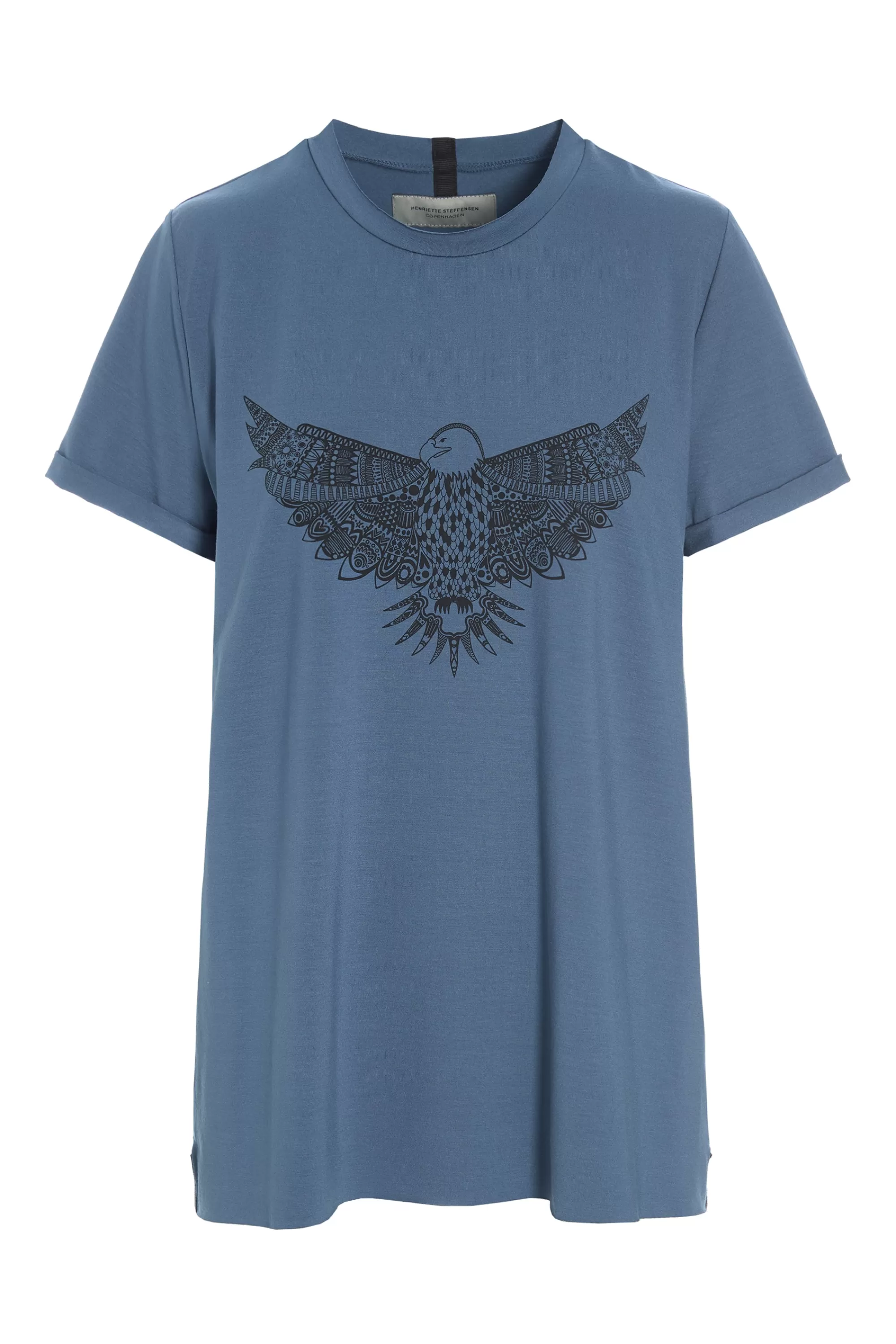 Henriette Steffensen Copenhagen T-SHIRT EAGLE | 96089 DUSTY BLUE Shop