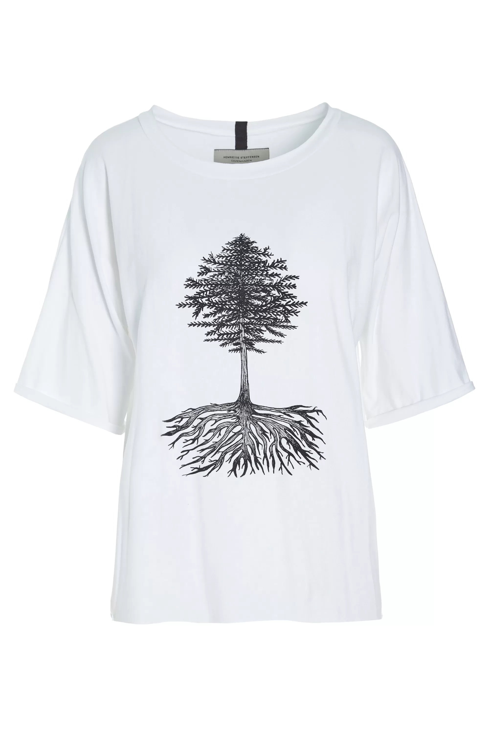 Henriette Steffensen Copenhagen T-SHIRT MIT GRAFIKDRUCK | 96064P WHITE New