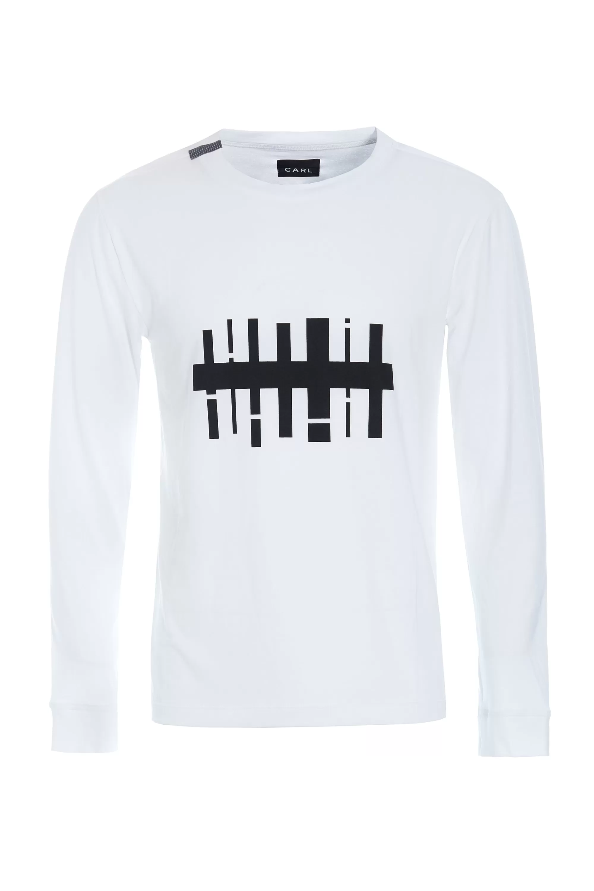 Henriette Steffensen Copenhagen T-SHIRT MIT GRAFIKDRUCK & LANGEN ÄRMELN | 1019CP WHITE Best Sale