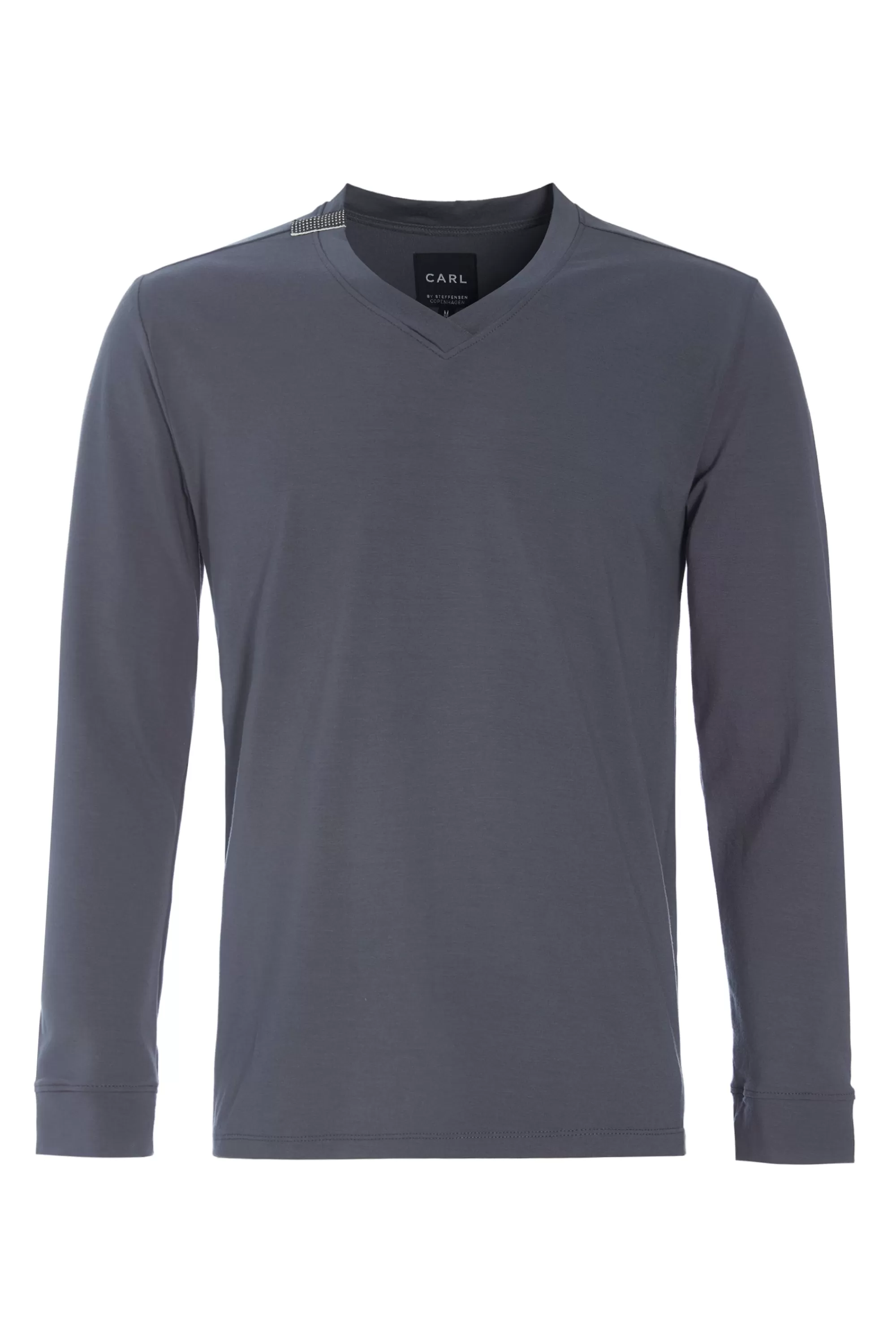 Henriette Steffensen Copenhagen T-SHIRT V-AUSSCHNITT LANGARM | 1021C GREY Store