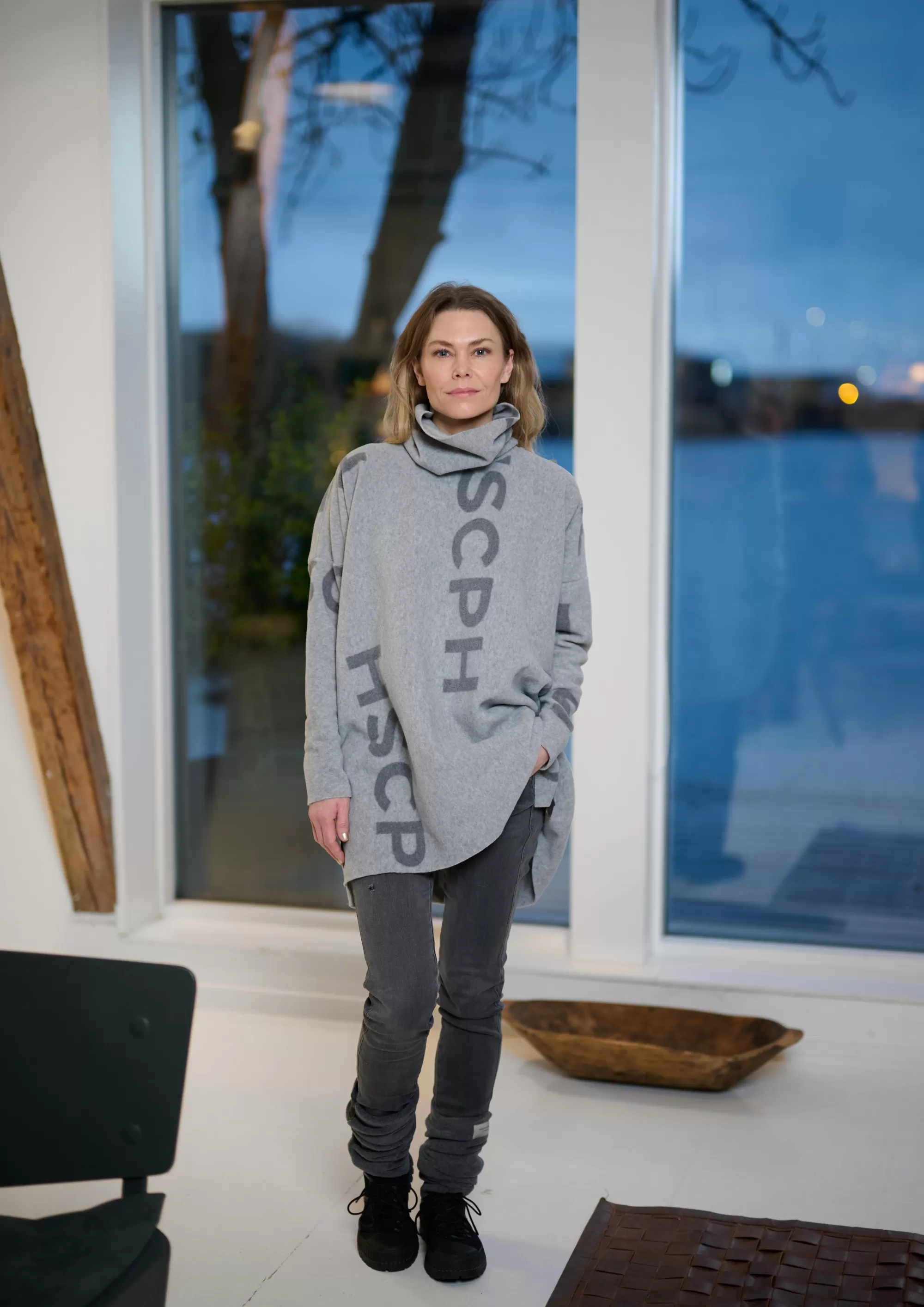 Henriette Steffensen Copenhagen TUNIC MIT HOHEM HALS | 1288P HSCPH PRINT Cheap