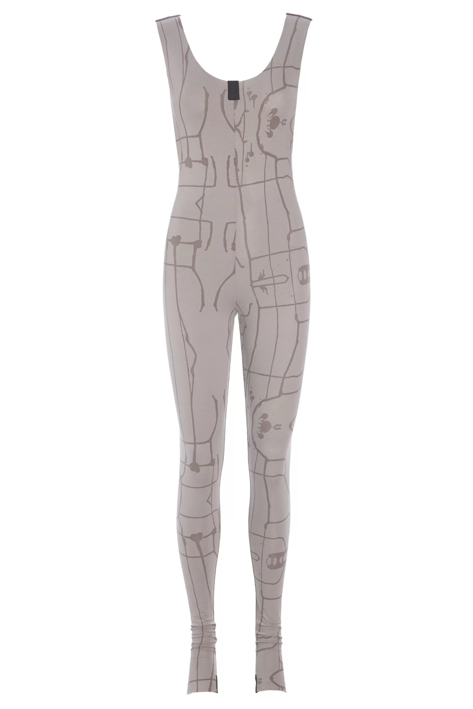 Henriette Steffensen Copenhagen YOGA JUMPSUIT | 99010 ART PRINT SAND Hot